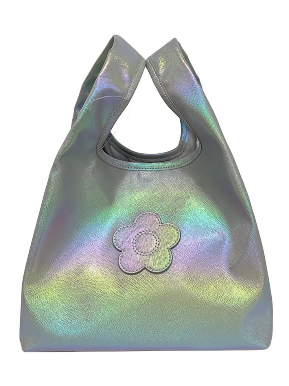 MARY QUANT Light gray PVC Tote Bag